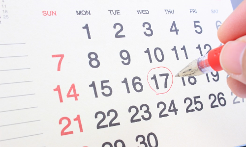 Important program dates